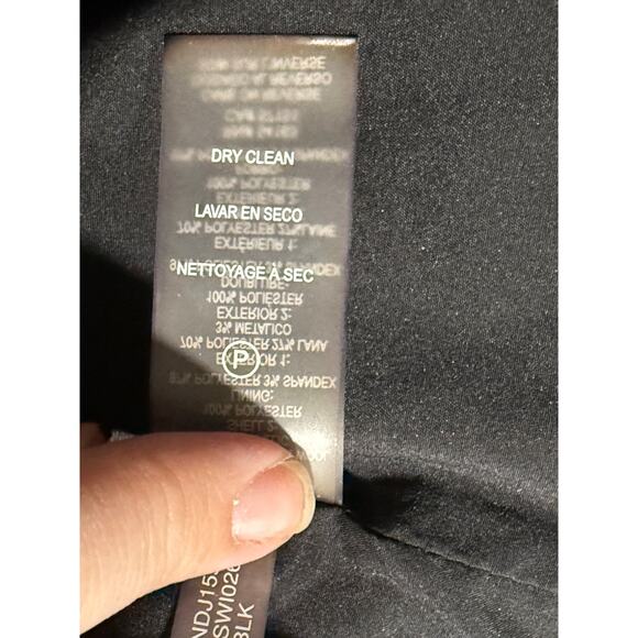 Karl Lagerfeld Paris Tweed Shift Dress Bow Lace Wool Sz 10 Lined Black MSRP $149 - Picture 15 of 15